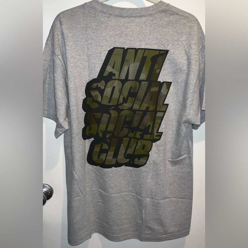Anti Social Social Club Blocked Green Camo Tee